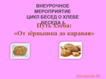 Презентация От зерна до каравая презентация к уроку (1, 2, 3, 4 класс)