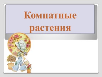 Презентация Комнатные растения старшая группа презентация к уроку по окружающему миру (старшая группа)