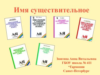Имя существительное презентация к уроку по русскому языку по теме