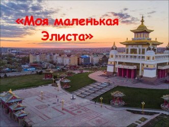 Виртуальная экскурсия Моя маленькая Элиста презентация к уроку (старшая группа)