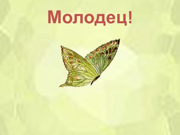 Молодец!