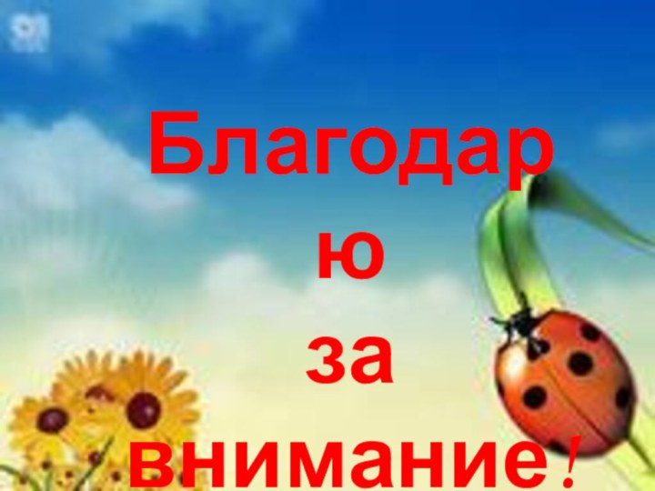 Благодарю за внимание!