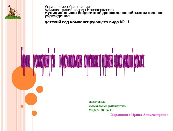 Подготовила: музыкальный руководительМБДОУ ДС № 11 Хорошкина Ирина Александровна