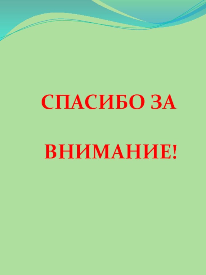 СПАСИБО ЗА ВНИМАНИЕ!