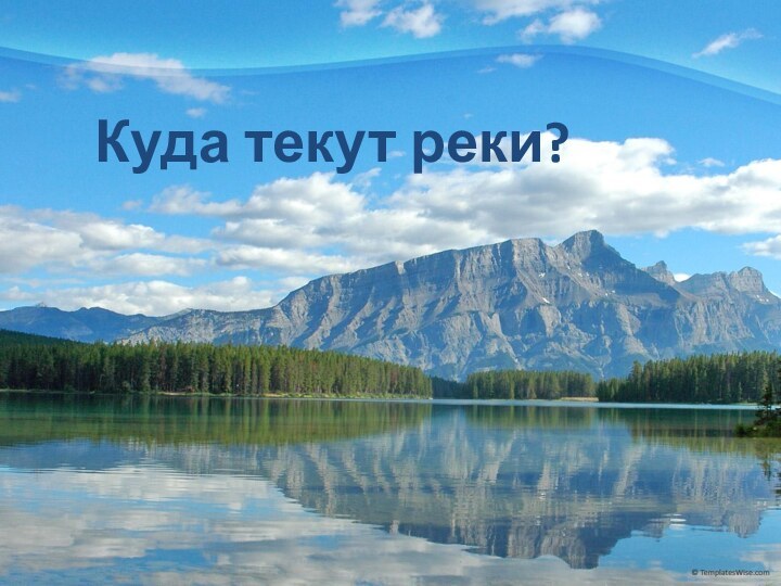 Куда текут реки?