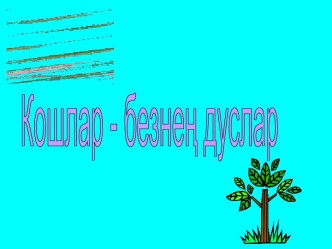 Кошлар-безнең дуслар занимательные факты (1 класс) по теме