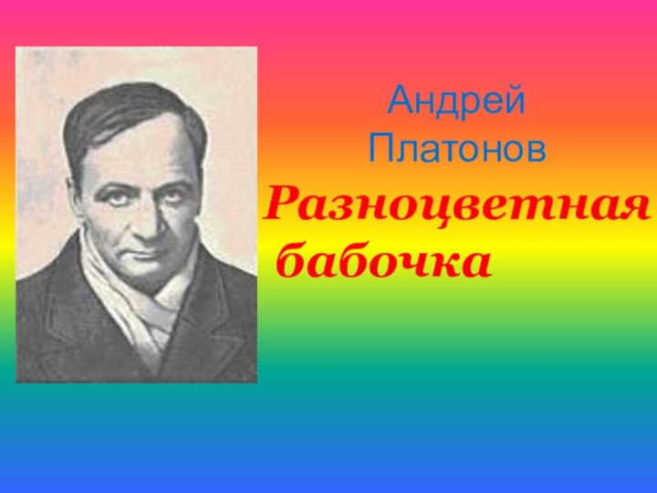 Андрей ПлатоновРазноцветная бабочка