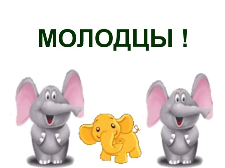 МОЛОДЦЫ !