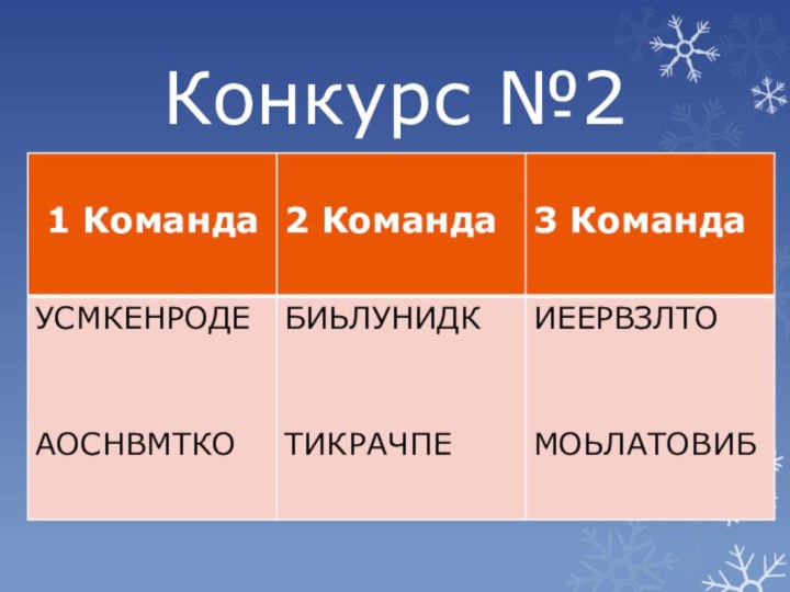 Конкурс №2