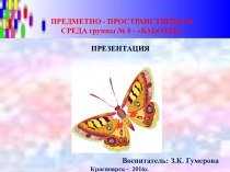 Предметно-пространственная среда презентация к уроку (подготовительная группа)