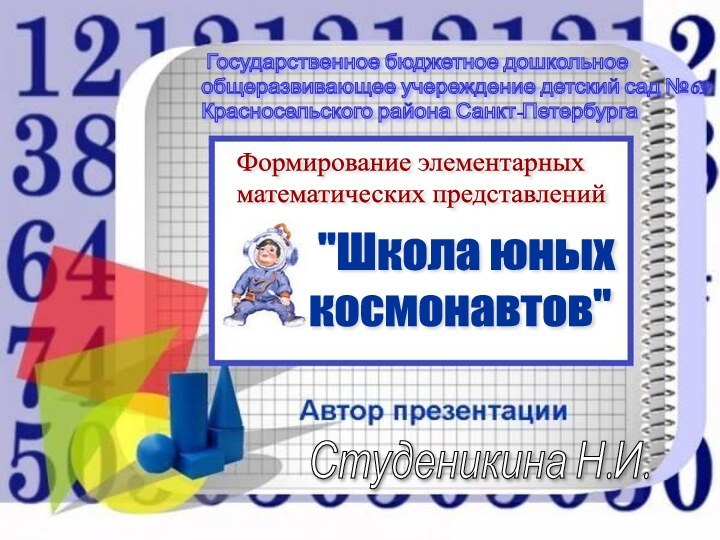 Государственное бюджетное дошкольное  общеразвивающее учереждение детский сад №69  Красносельского