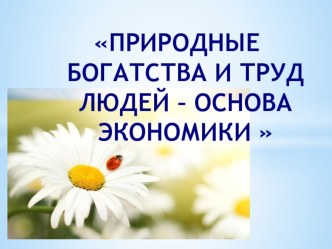 Природные богатства презентация к уроку по окружающему миру (3 класс)