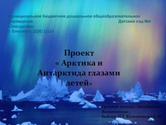 Проект  Арктика и Антарктида глазами детей презентация к уроку по окружающему миру (средняя группа)