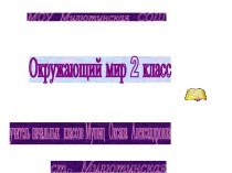 Презентация урока 2 класс УМК Гармония презентация к уроку по окружающему миру (2 класс)