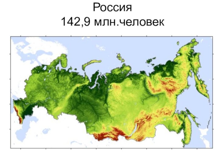 Россия 142,9 млн.человек