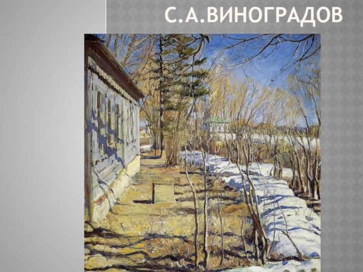 С.А.Виноградов