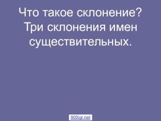 Три склонения имён существительных. презентация к уроку по русскому языку (3 класс)