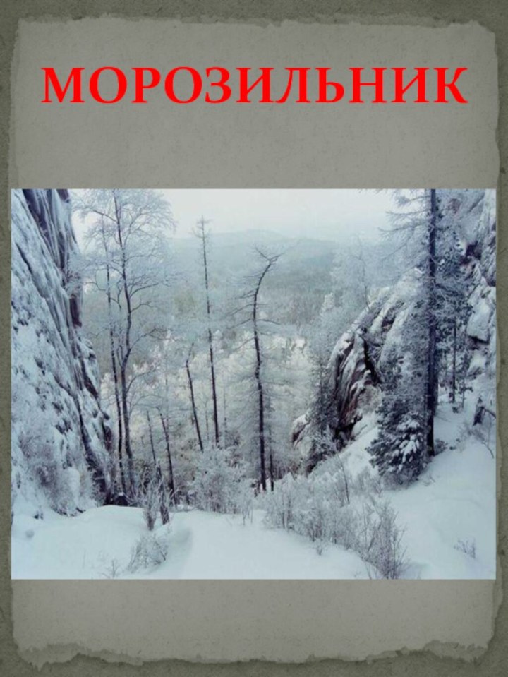 МОРОЗИЛЬНИК