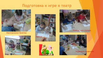 Краткий отчёт ,в виде газеты, о подготовке к игре в театр. презентация к уроку (старшая группа)