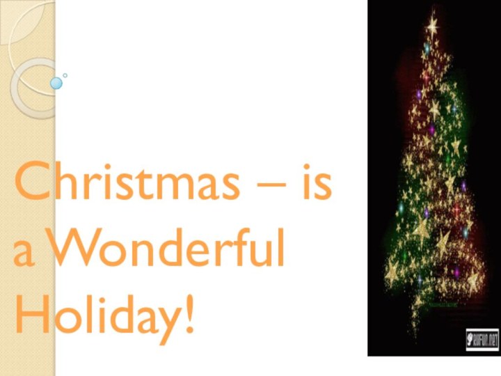 Christmas – is a Wonderful Holiday!