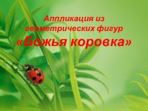 Технология Божья коровка презентация к уроку по технологии (1 класс) по теме