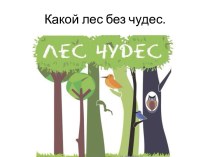 Презентация Какой лес без чудес (русский родной язык). презентация к уроку по русскому языку (3 класс)