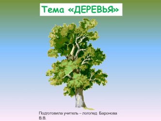 ПРЕЗЕНТАЦИЯ ДЛЯ ДЕТЕЙ С ОНР СТАРШЕЙ ГРУППЫ ДЕРЕВЬЯ презентация к занятию по логопедии (старшая группа)