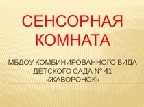 программа развития эмоциональной и познавательной сферы детей дошкольного возраста в сенсорной комнате методическая разработка по теме