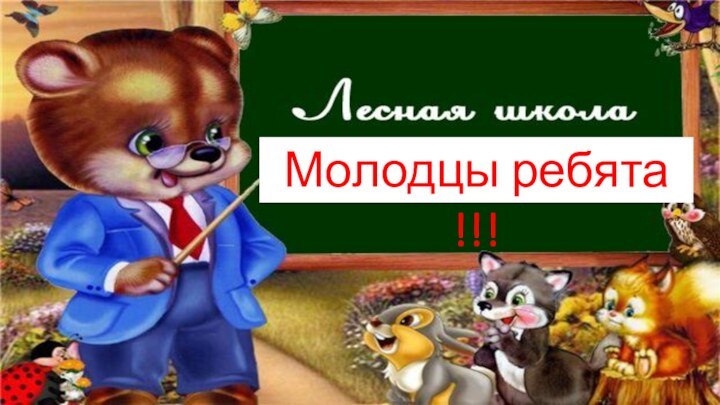 Молодцы ребята !!!