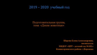 РППС презентация к уроку (подготовительная группа)