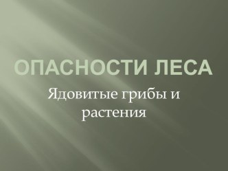 Презентация Раздельное написание предлогов со словами. Опасности леса: ядовитые растения презентация к уроку по окружающему миру (2 класс)