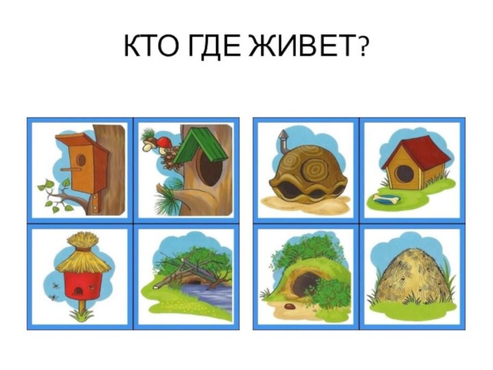 КТО ГДЕ ЖИВЕТ?