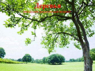 Презентация Деревья по экологии для детей раннего возраста. презентация к уроку (младшая группа)