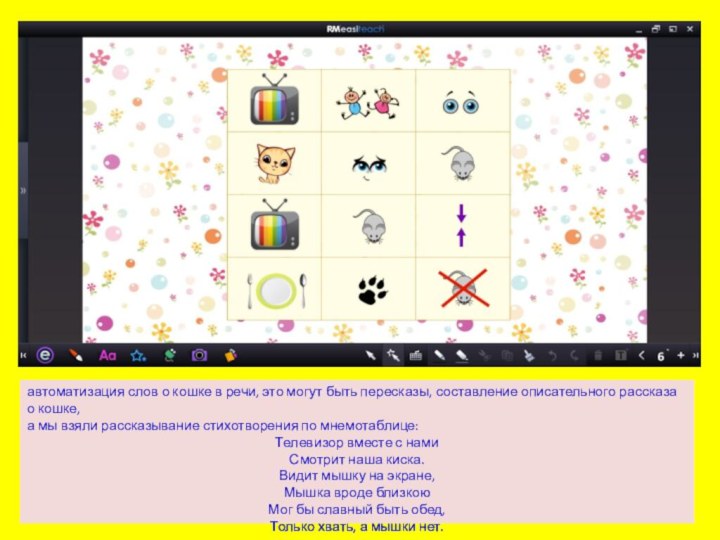автоматизация слов о кошке в речи, это могут быть пересказы, составление описательного