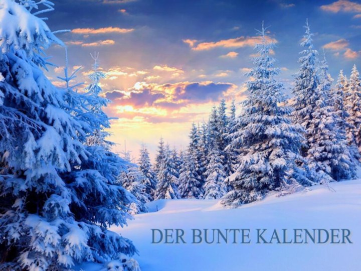 DER BUNTE KALENDER