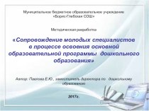 методическая разработка Сопровождение молодых специалистов в процессе освоения основной образовательной программы дошкольного образования методическая разработка