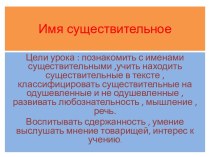 Презентация к уроку по русскому языку Имя существительное презентация к уроку по русскому языку