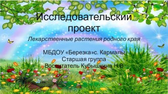 Исследовательский проект опыты и эксперименты по окружающему миру (старшая группа)