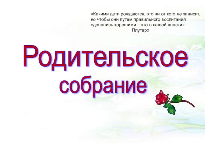 «Какими дети рождаются, это ни от кого не зависит, но чтобы они