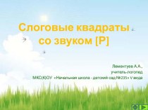 Автоматизация звука [р] в слогах. презентация к уроку по логопедии (2 класс) по теме