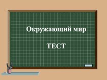 Презентация. Тест. Мир растений. А.А.Плешаков Окружающий мир 3 кл.Перспектива. тест по окружающему миру (3 класс)