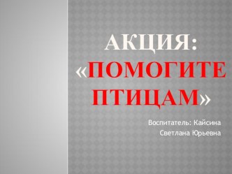 pomogi ptitsam