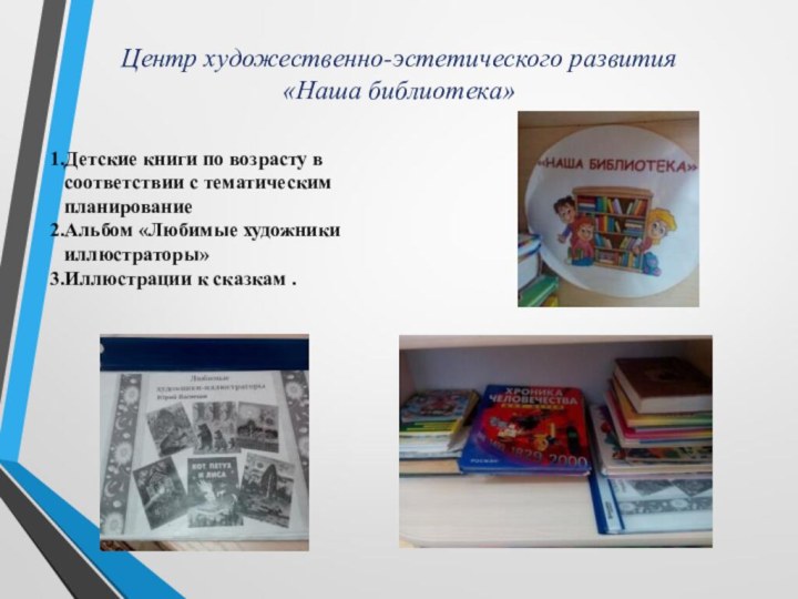 Центр художественно-эстетического развития «Наша библиотека» Детские книги по возрасту в соответствии с