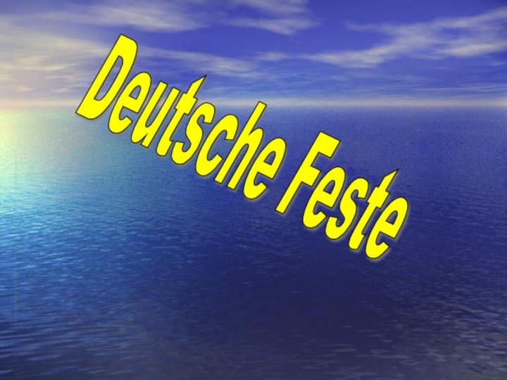 Deutsche Feste