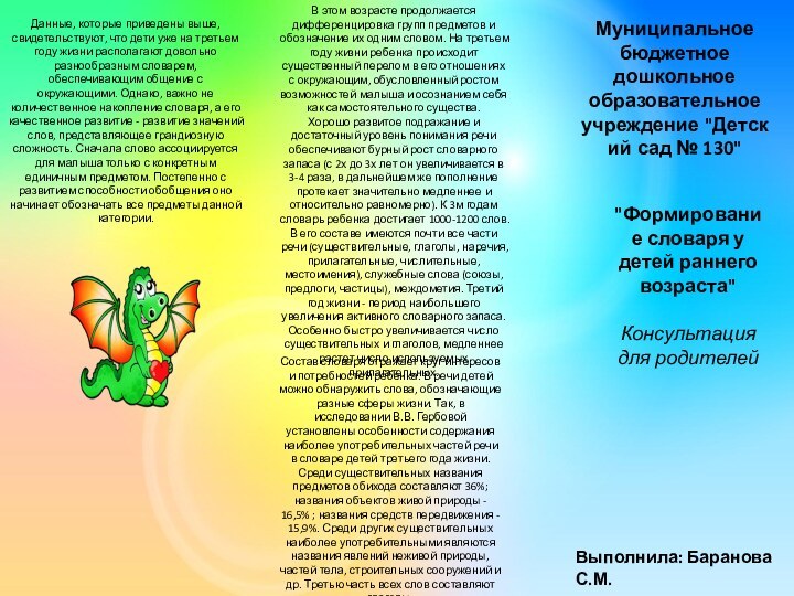 Муниципальное бюджетное дошкольное образовательное учреждение 