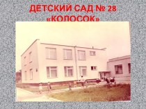 История создания нашего детского сада №28 Колосок занимательные факты