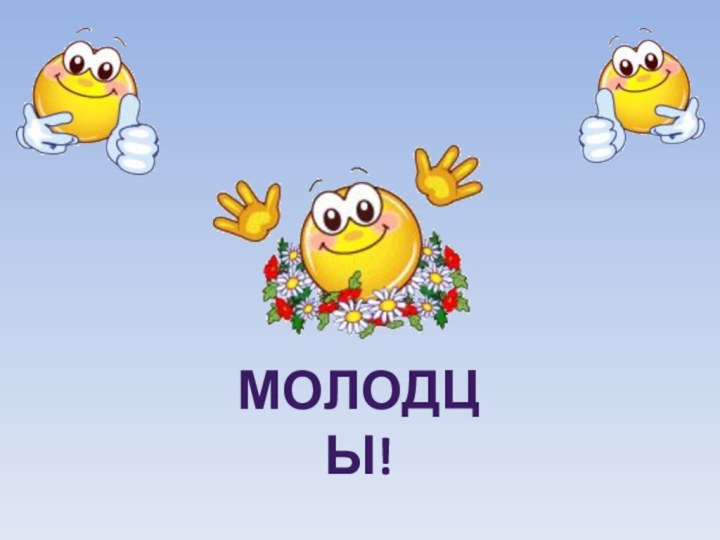 МОЛОДЦЫ!