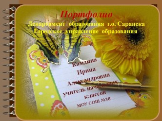 портфолио Камдиной И