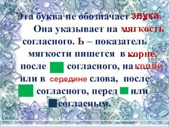 Использование на письме разделительного мягкого знака. Презентация к уроку. презентация к уроку по русскому языку (2 класс)