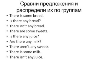 Технология проблемного обучения. Употребление местоимений some, any, no презентация к уроку по иностранному языку (4 класс)